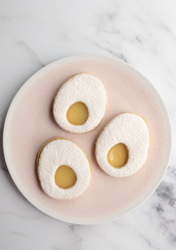Lemon Ginger Easter Egg Cookies vegan gluten free