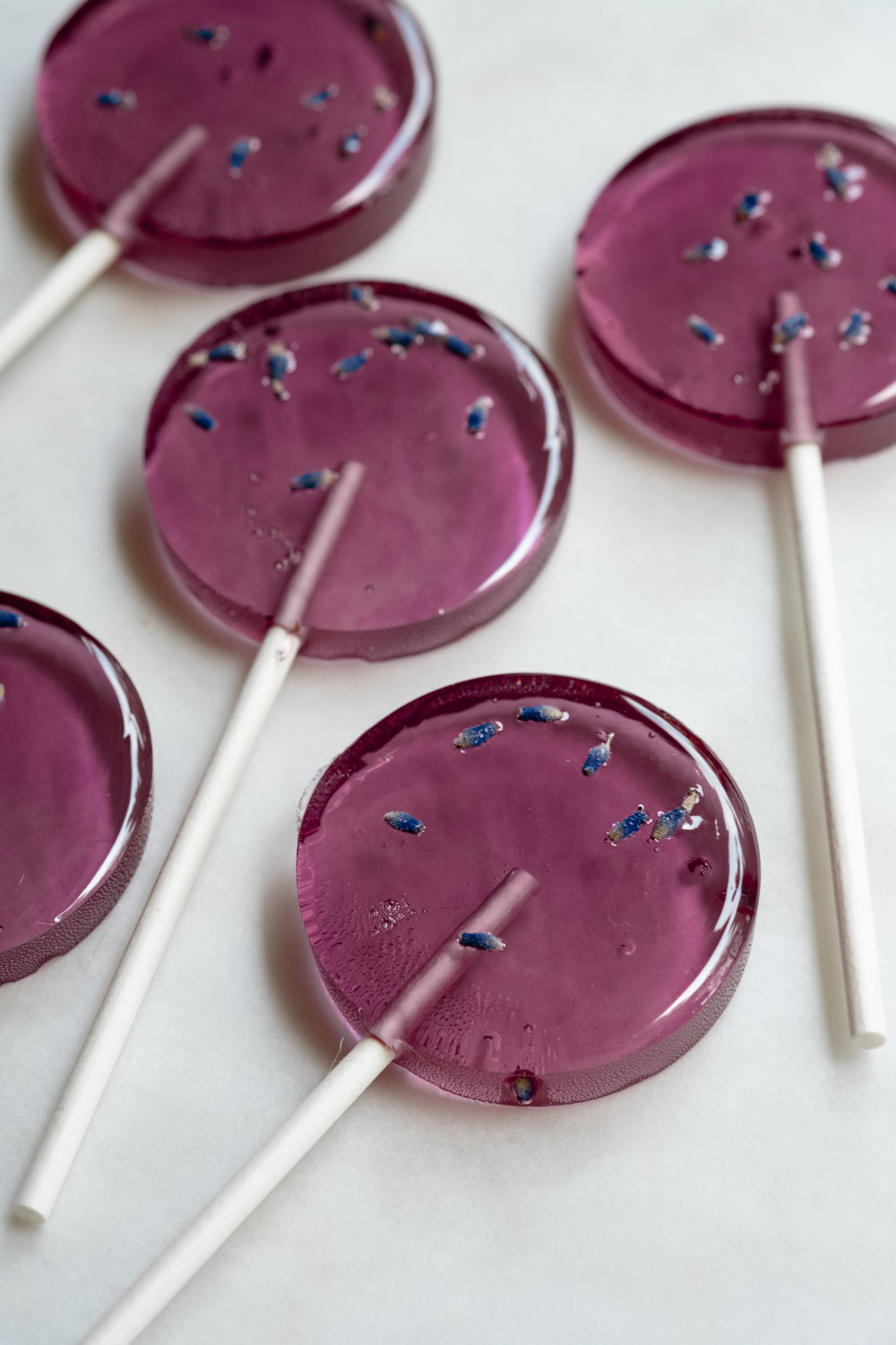 Blueberry Lavender Lollipops