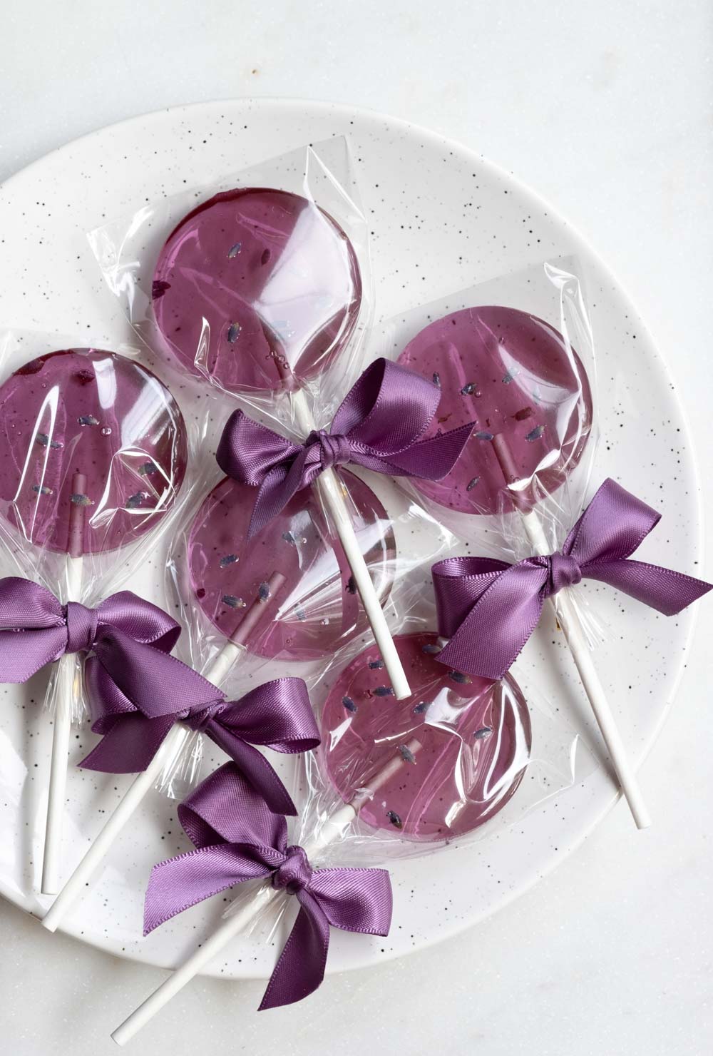Blueberry Lavender Lollipops